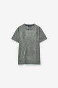 CAMISETA DE RAYAS CON LOGO A CONTRASTE