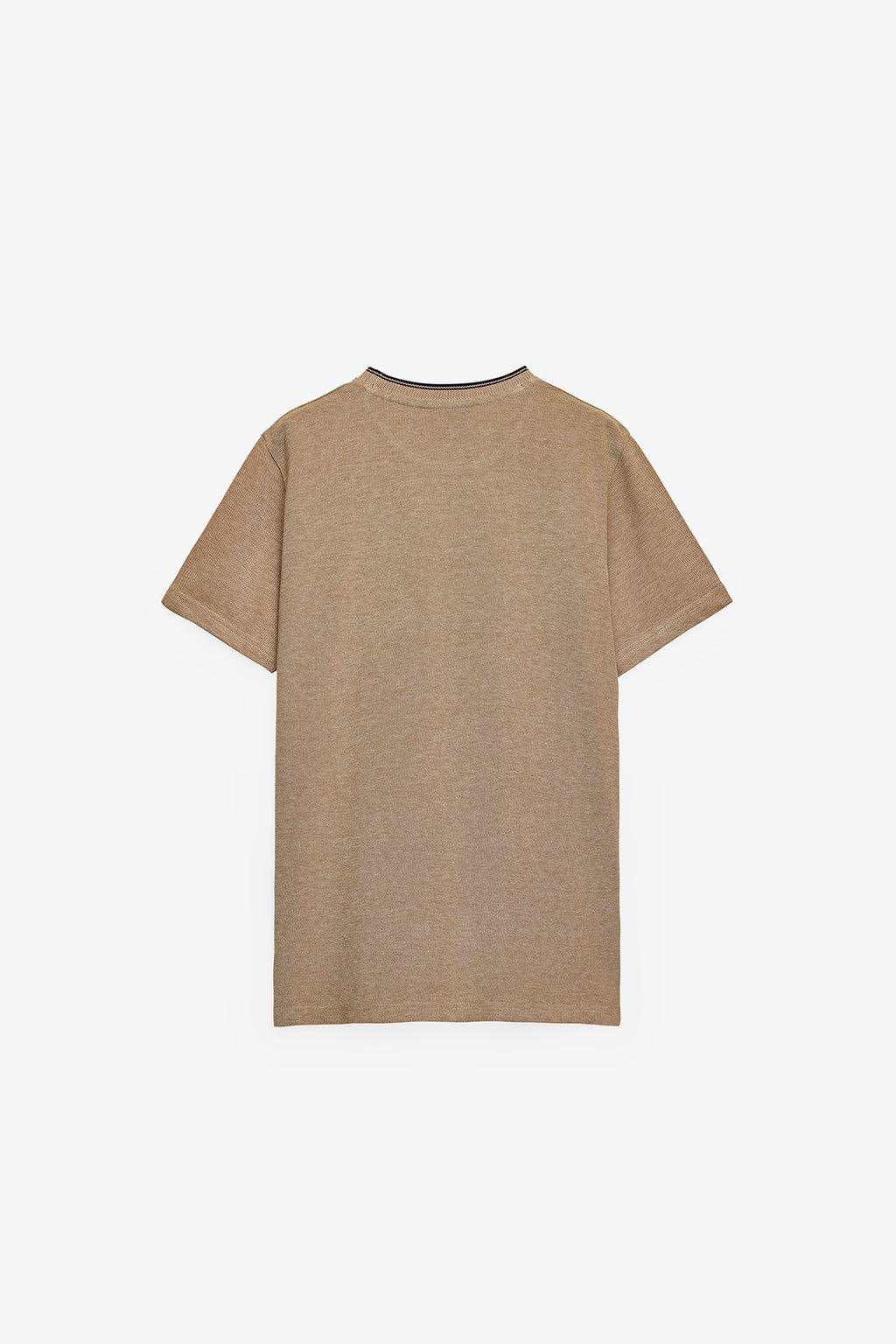 T-SHIRT EM PIQUET EFEITO OXFORD