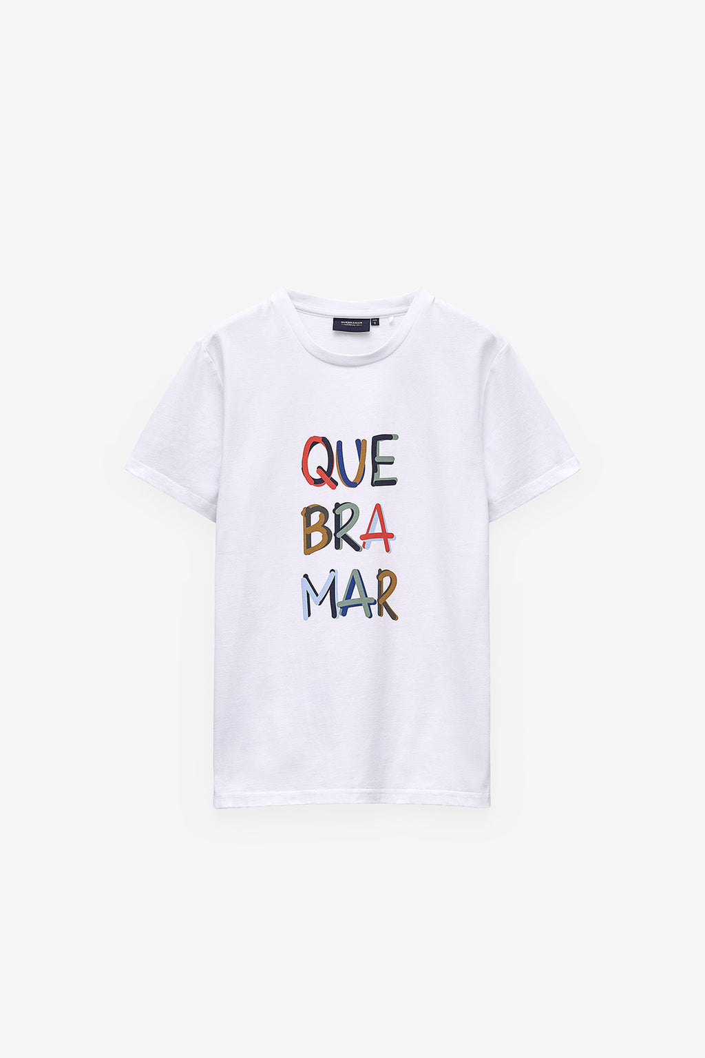 T-SHIRT COM PRINT QUEBRAMAR