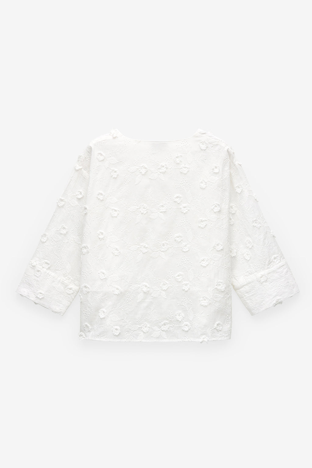 TÚNICA BORDADA COM MEIA MANGA