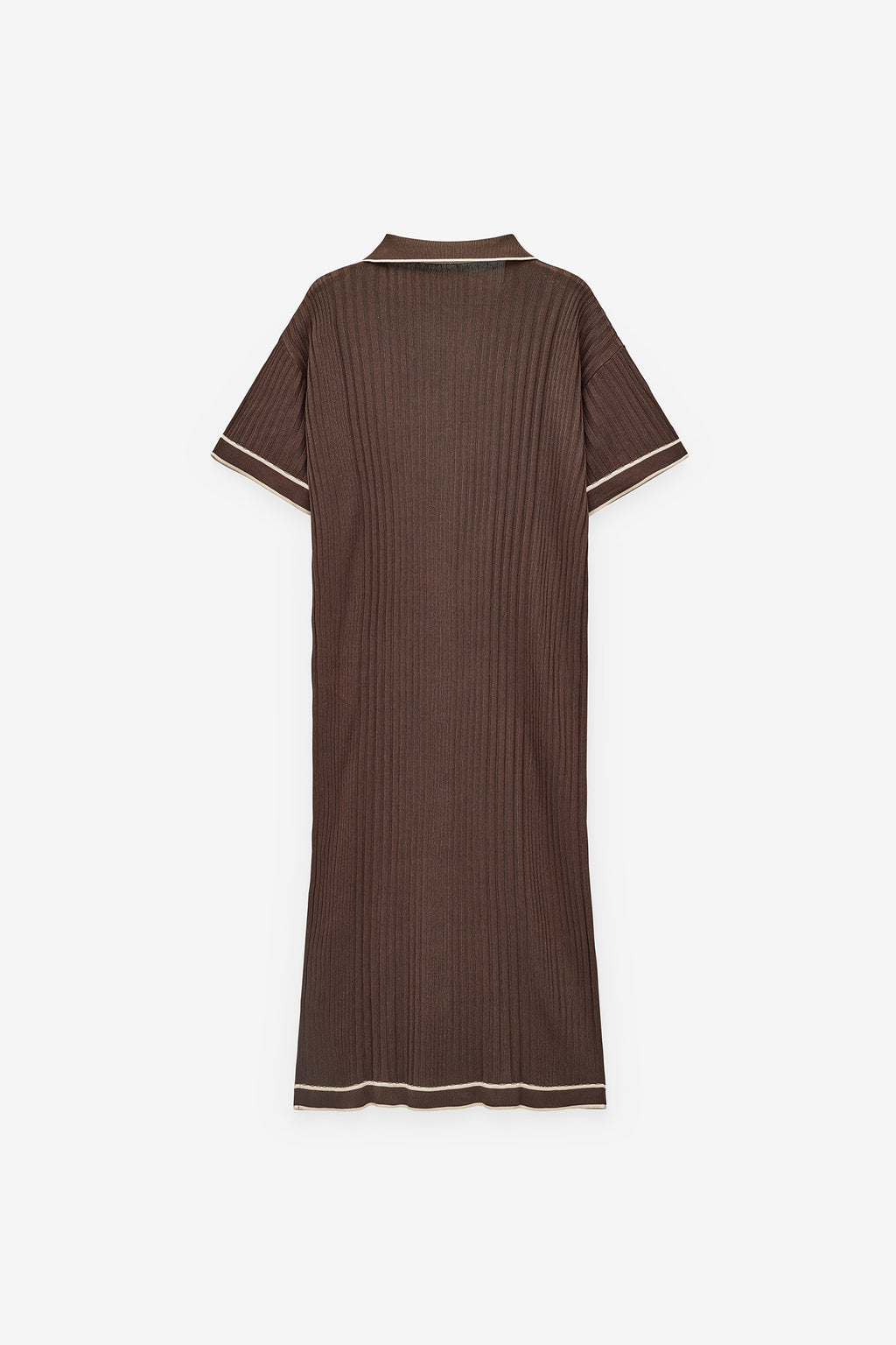 VESTIDO MALHA COM GOLA DE POLO