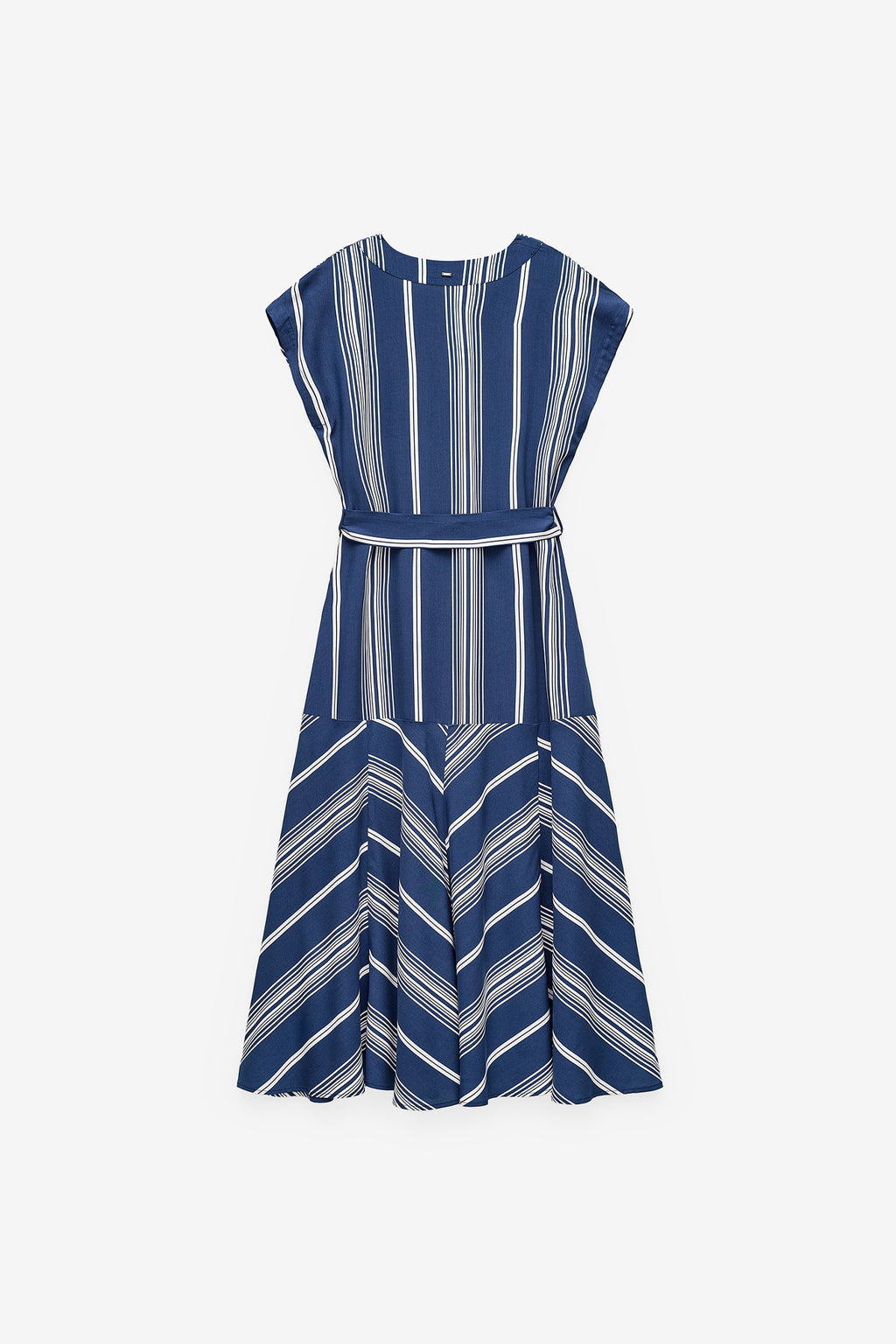 VESTIDO DE RAYAS FINAS EVASÉ