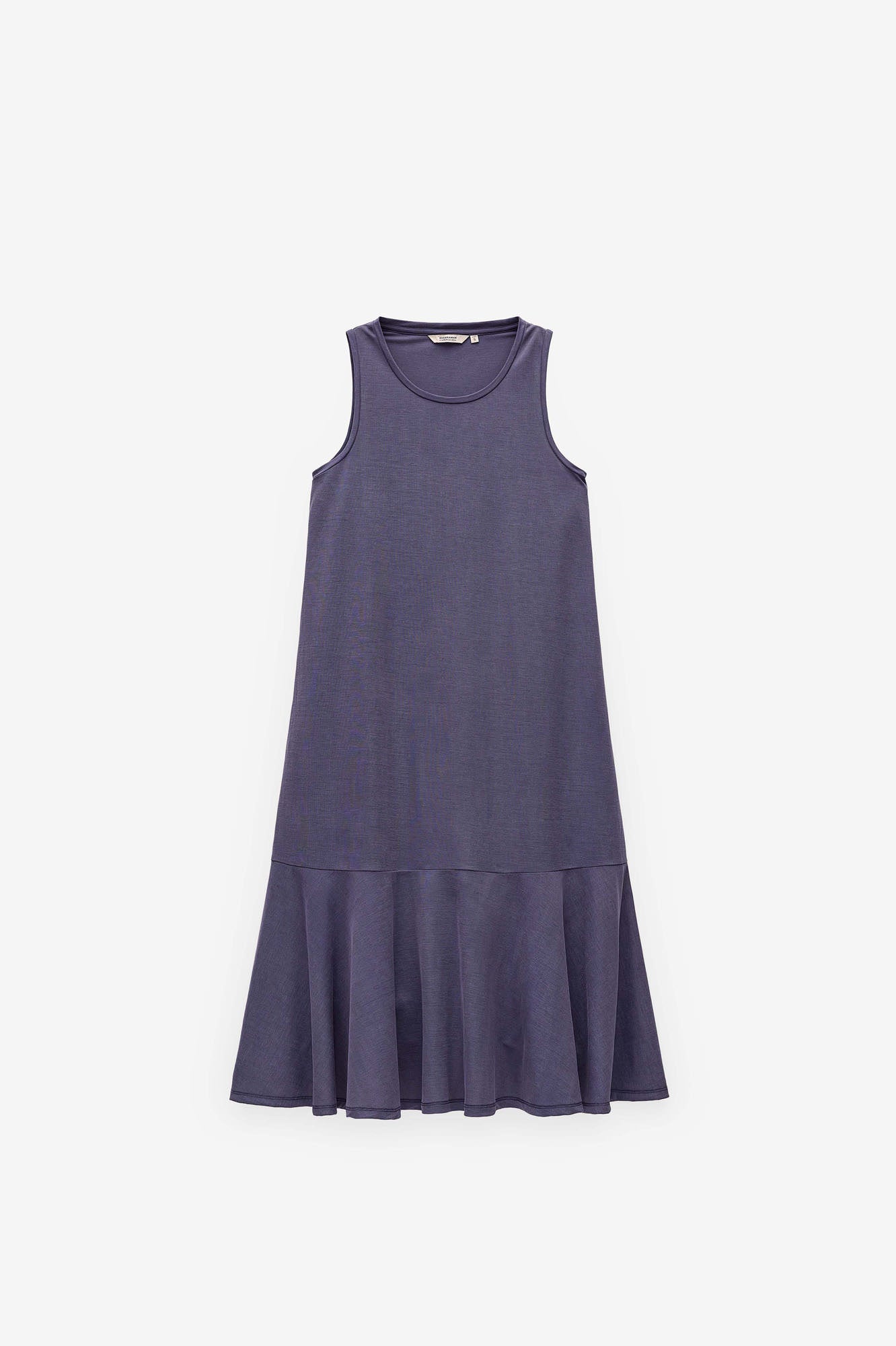 VESTIDO MIDI COM FOLHO