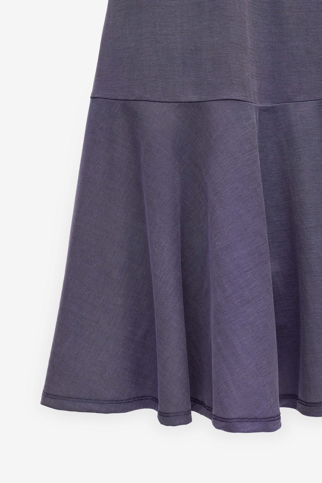 VESTIDO MIDI CON VOLANTE