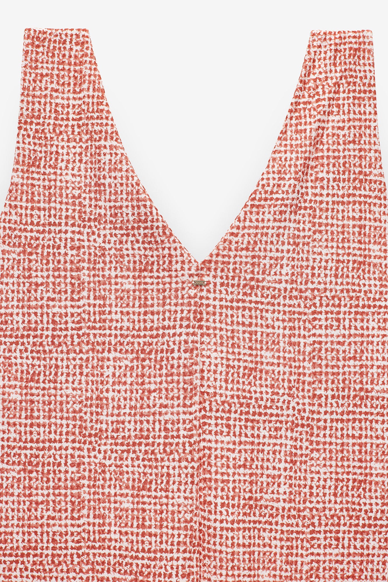 VESTIDO ESTAMPADO COM ALÇAS TORCIDAS