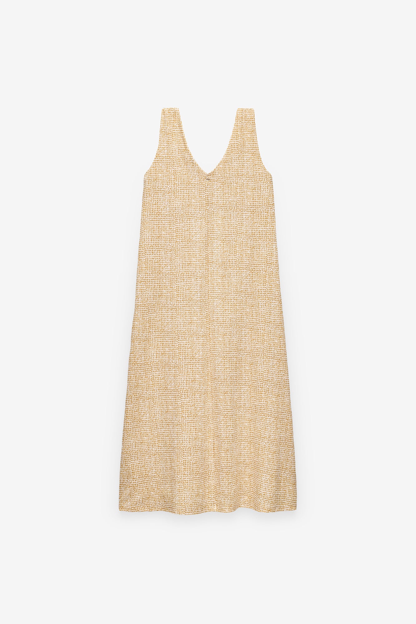 VESTIDO ESTAMPADO COM ALÇAS TORCIDAS