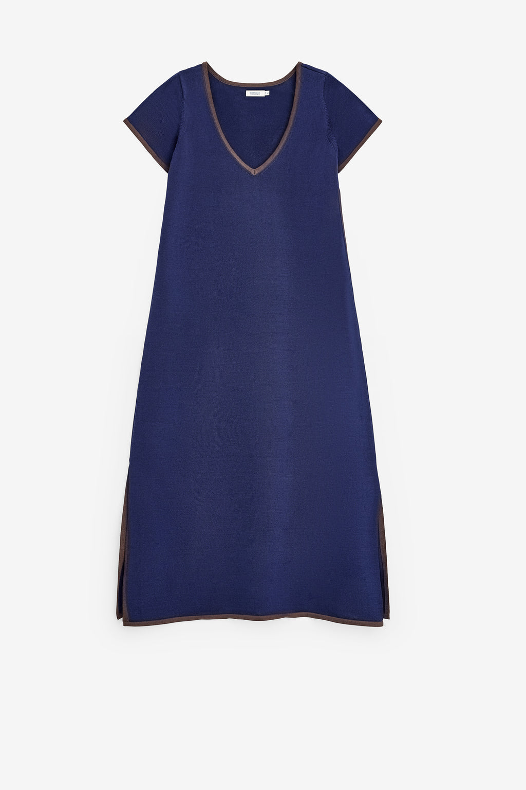 VESTIDO EM MALHA FRIA DECOTE EM V