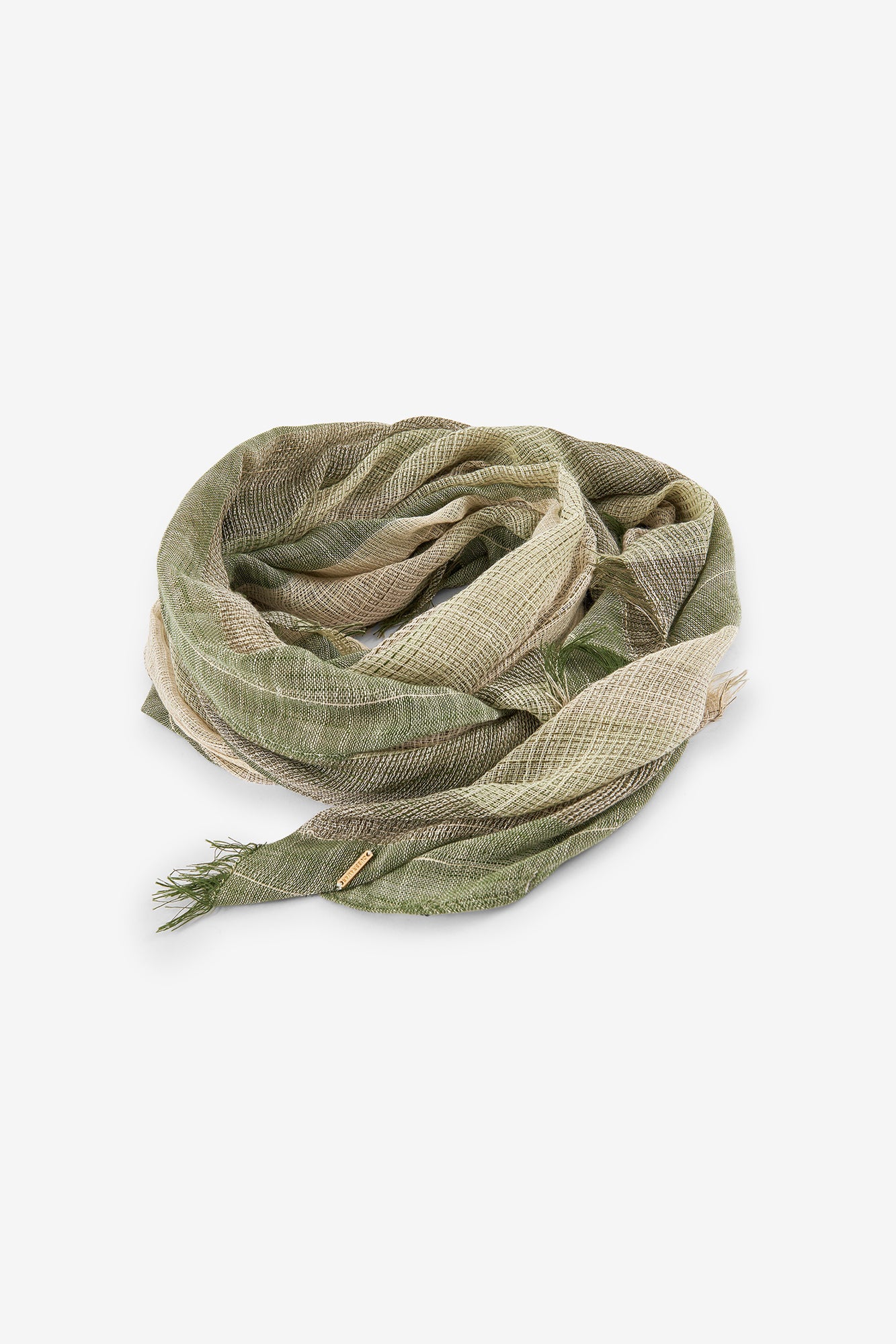 ÉCHARPE ÀS RISCAS EM KHAKI